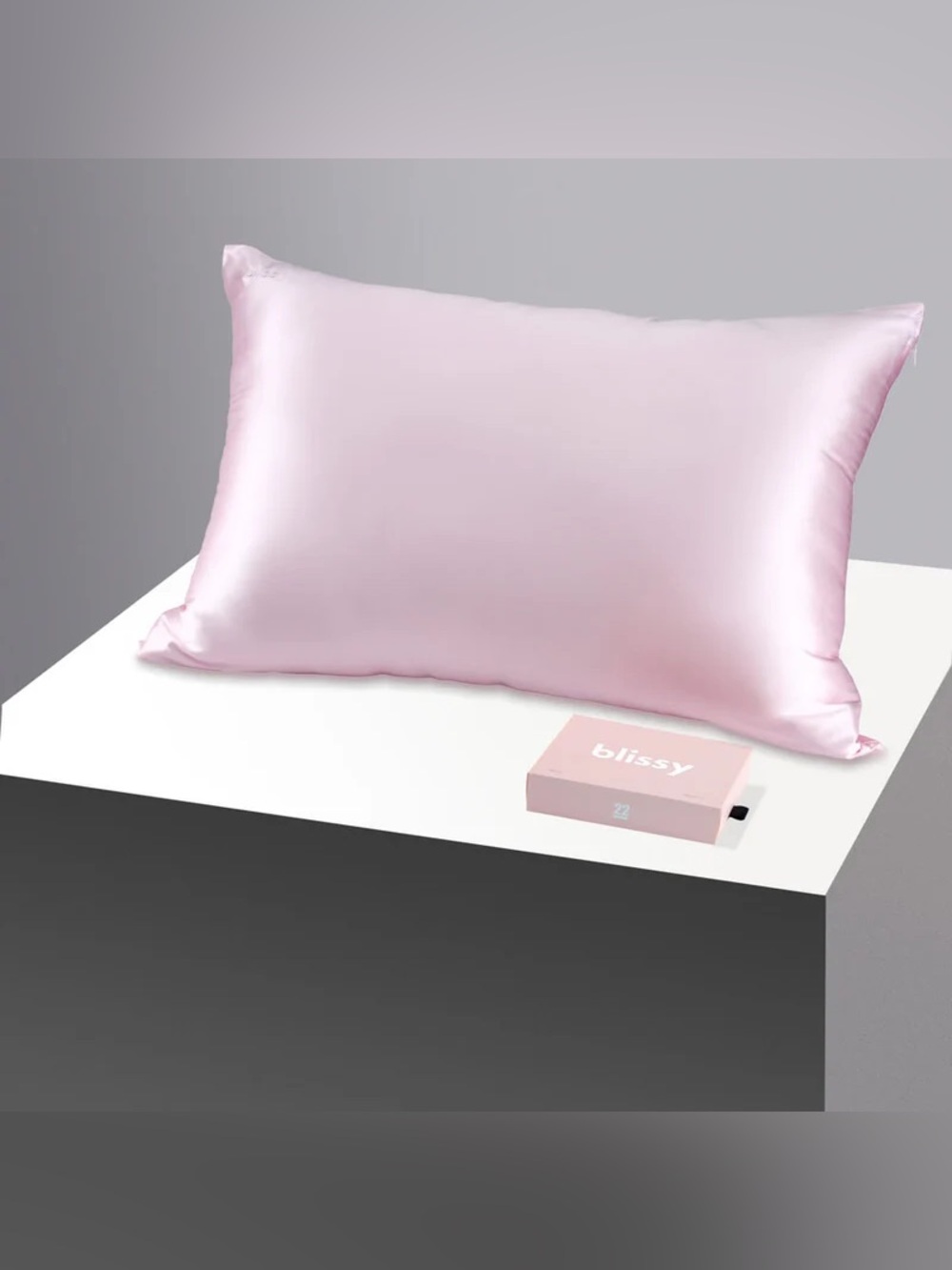 New Blissy 100% Mulberry Silk Standard Pillowcase Blush Pink